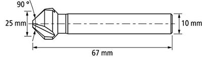 PFERD TOOLS KES HSSE DIN 335 C90° 25,0 25202138 Kegelverzinkboor 25 mm HSS 1 stuk(s)