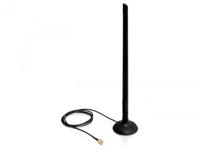 DeLOCK 88410 antenne SMA 2.4-2.5Ghz 6.5 dBi magnetische voet 30cm hoog, 1m aansluitkabel - thumbnail