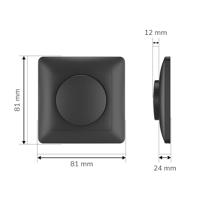 LED dimmer - 3-200 watt - Geschikt voor fase afsnijding - Universeel - Incl. zwart afdekraam en draaiknop - thumbnail
