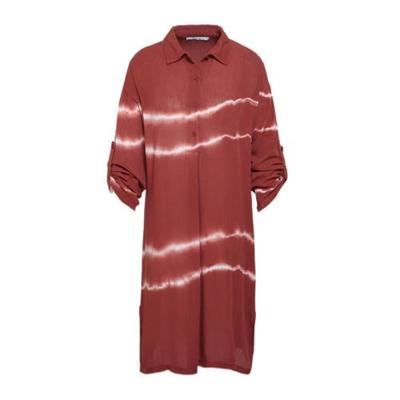 LOLALIZA tie-dye jurk donkerrood/ecru LOLALIZA tie-dye jurk donkerrood/ecru