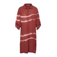 LOLALIZA tie-dye jurk donkerrood/ecru - thumbnail