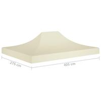 VidaXL Partytentdak 270 g/m² 4x3 m crème - thumbnail