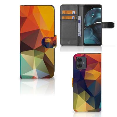 Motorola Moto G14 | Book Case | Polygon Color Motorola Moto G14 | Book Case | Polygon Color