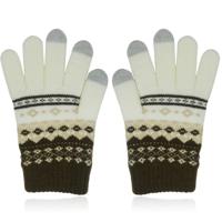 LGT JWLS Winterse Dameshandschoenen - Bruin Wit - thumbnail