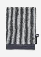 Marc O'Polo Marc O'Polo Timeless Tone Stripe Washandje Marine/Silver 16x22 - thumbnail