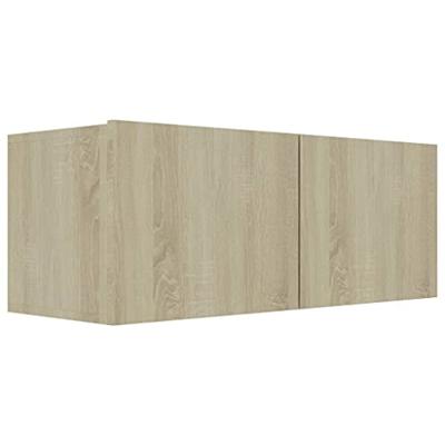 VidaXL Tv-meubel 80x30x30 cm bewerkt hout sonoma eikenkleurig VidaXL Tv-meubel 80x30x30 cm bewerkt hout sonoma eikenkleurig