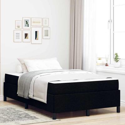 Boxspring bed Zwart en Zwart 120 x 190 cm