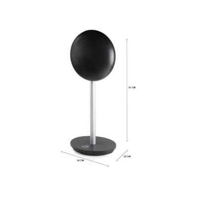 Domo keramische verwarming Turbo, op stand, zwart Domo keramische verwarming Turbo, op stand, zwart