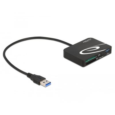 Abi Delock kaartlezer xqd/sd/micro sd + usb type-a.