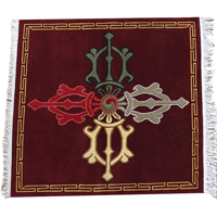 Tibetaans meditatie tapijt Dubbele Dorje - thumbnail