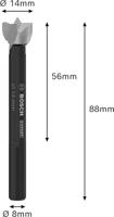 Bosch Accessories 2608901823 Forstnerboor 14 mm Gezamenlijke lengte 88 mm 1 stuk(s) - thumbnail