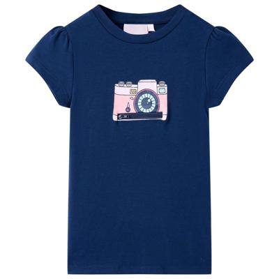 Kindershirt 140 marineblauw