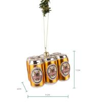 Nordic Light Kerstbal Six Pack Bier 9 cm - thumbnail