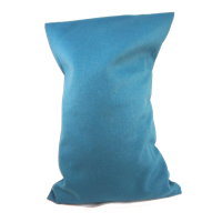 Ecologisch Kersenpitkussen 30x20 cm met wasbaar hoesje (Kleur: Azuur Blauw) - thumbnail