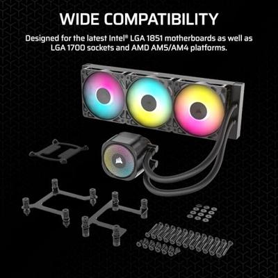 PC-koeling - CORSAIR - CW-9060093-WW - NAUTILUS 360 ARGB vloeistofkoeler voor CPU - thumbnail