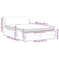 Bed met matras "Dover" fluweel donkergroen 140x200 cm - thumbnail