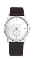 Horlogeband Skagen 958XLSL Leder Donkerbruin 22mm - thumbnail