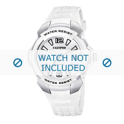 Calypso horlogeband K5635-1 Rubber Wit