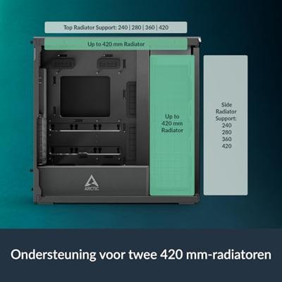 Arctic Xtender Midi-tower PC-behuizing, Gaming-behuizing Zwart Arctic Xtender Midi-tower PC-behuizing, Gaming-behuizing Zwart