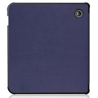 Lunso - Origami sleepcover hoes - Kobo Libra 2 (7 inch) - Donkerblauw - thumbnail