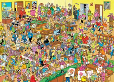 Jan Van Haasteren legpuzzel - het bejaardentehuis, 1500st.