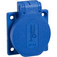 Schneider Electric PKS52B Stopcontact (inbouw) IP54, IK08 Blauw - thumbnail