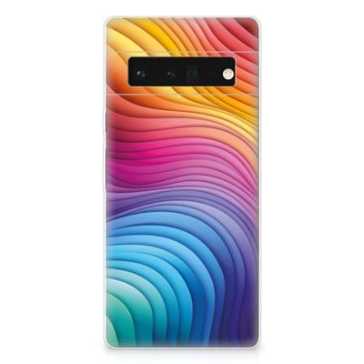 TPU Hoesje voor Google Pixel 6 Pro Regenboog TPU Hoesje voor Google Pixel 6 Pro Regenboog