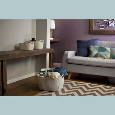 Curver opbergmand knit-look 19l wit