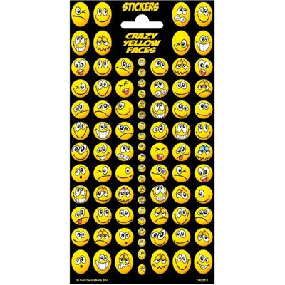 Totum Stickervel twinkle - grappige gezichten