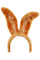 Hoofddiadeem konijnenoren bruin - thumbnail