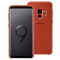 Galaxy S9 Alcantara Cover rood EF-XG960AREGWW - thumbnail