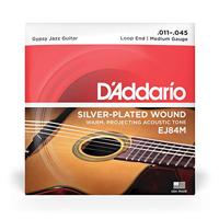 D&apos;Addario EJ84M loop end snarenset voor gypsy jazz gitaar - thumbnail