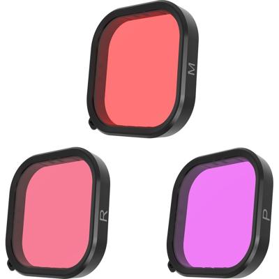 Telesin Duik-filters voor GoPro 9/10/11/12, rood/roze/magenta