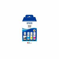 Epson C13T03R640 102 EcoTank Multipack Navulinkt Origineel Epson Zwart, Cyaan, Geel, Magenta 337 ml - thumbnail