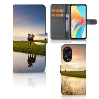 OPPO A98 5G | Telefoonhoesje | Met pasjeshouder | Koe - thumbnail