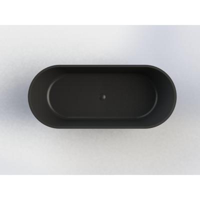 Vrijstaand Ligbad Arcqua Pinto 180x80x57 cm Mat Zwart Arcqua