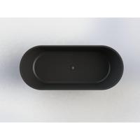 Vrijstaand Ligbad Arcqua Pinto 180x80x57 cm Mat Zwart Arcqua - thumbnail