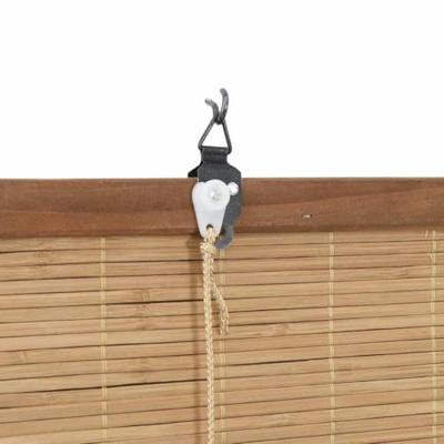 VidaXL Rolgordijn met gordijnen bruin 80 x 220 cm bamboe