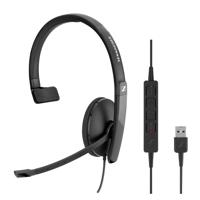 EPOS ADAPT SC 130 USB - Headset - mono - op oor - met bekabeling - USB - zwart - thumbnail