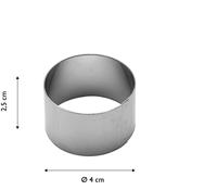 ECHTWERK Tafel accessoires (servetringen "rond" gemaakt van ede, RVS, 4-delig) - thumbnail