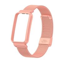 Milanese bandje met case - Roze - Xiaomi Smart band 7 Pro - thumbnail