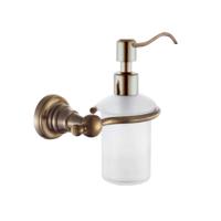 Zeepdispenser Sapho Diamond Hangend 200 ML Brons / Melkglas Sapho - thumbnail