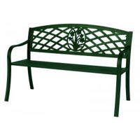 Express Richmond 2-zits metalen tuinbank groen - thumbnail