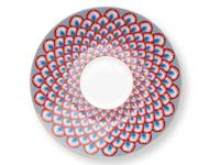 Pip Studio Flower Festival Espresso Kop & Schotel Lichtblauw - thumbnail