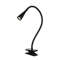 Lucide ZOZY - Klemlamp - LED 3 StepDim - 1x4W 3000K - Zwart - thumbnail