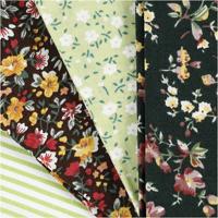 Creativ Company Patchwork stof groen 45x55cm, 4st. - thumbnail