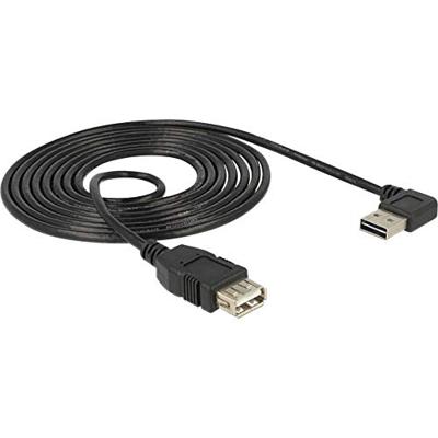 Delock 83551 USB-kabel USB 2.0 USB-A stekker, USB-A bus 1.00 m Zwart Stekker past op beide manieren, Vergulde steekcontacten, UL gecertificeerd Delock 83551 USB-kabel USB 2.0 USB-A stekker, USB-A bus 1.00 m Zwart Stekker past op beide manieren, Vergulde steekcontacten, UL gecertificeerd