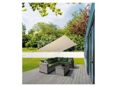 LIVARNO home Schaduwdoek (rechthoekig/beige)