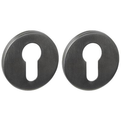 Intersteel Set van 2 cilinderrozettenTira rond zwart Ø 52mm - 1323.102087
