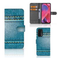 OPPO A54 5G | A74 5G | A93 5G | Wallet Case | met Pasjes | Jeans - thumbnail